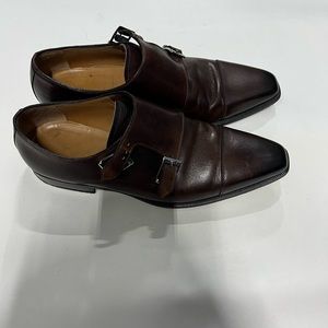 Paul Federick Double  Monk  strap dress shoes size 9.5